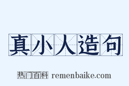 真小人造句是什么意思的图片